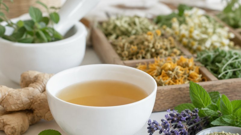 infusiones digestión verano en taza de té