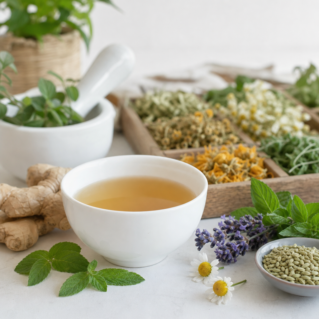 infusiones digestión verano en taza de té