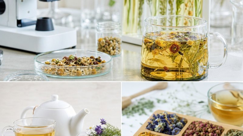 infusión premium etiqueta limpia en taza con aroma natural