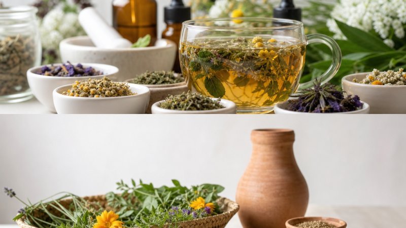 infusión premium etiqueta limpia en taza con aroma natural