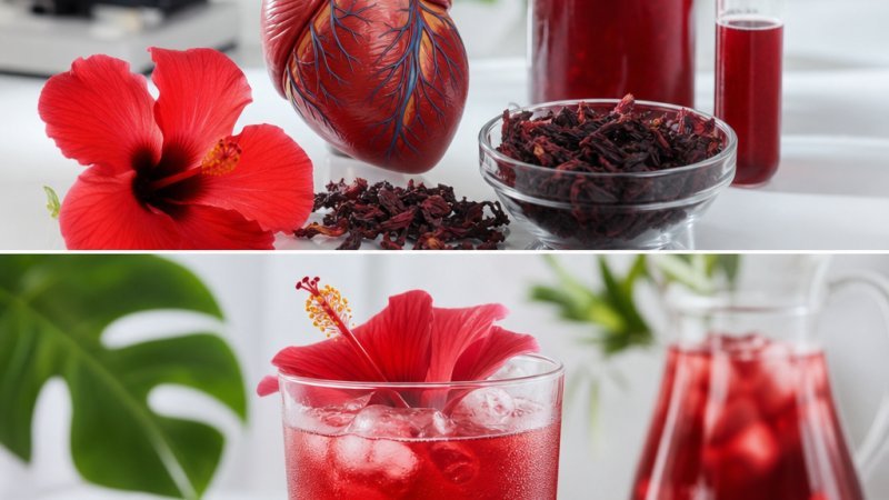 flor de hibisco frío salud corazón beneficios