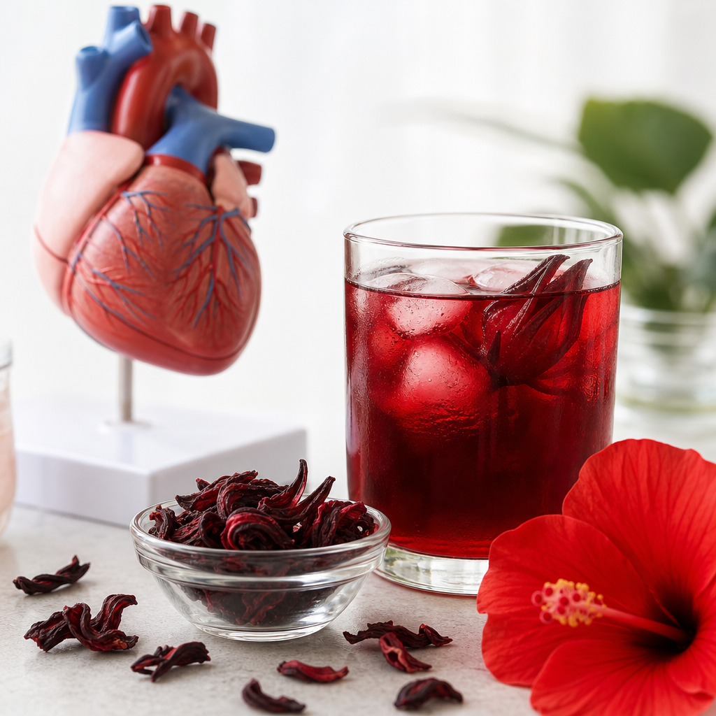 Hibisco Frío: El Secreto Rojo que Refresca y Cuida Tu Corazón flor de hibisco frío salud corazón beneficios