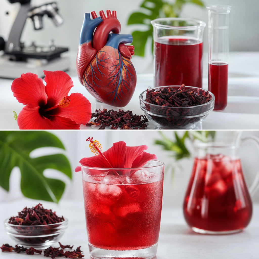 Hibisco Frío: El Secreto Rojo que Refresca y Cuida Tu Corazón flor de hibisco frío salud corazón beneficios