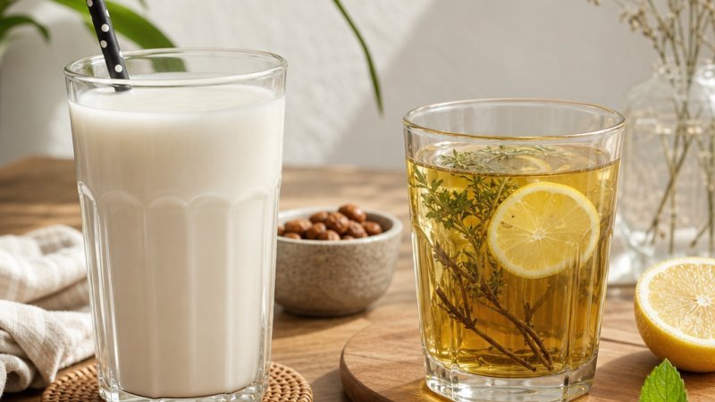 batalla de bebidas naturales horchata versus infusión