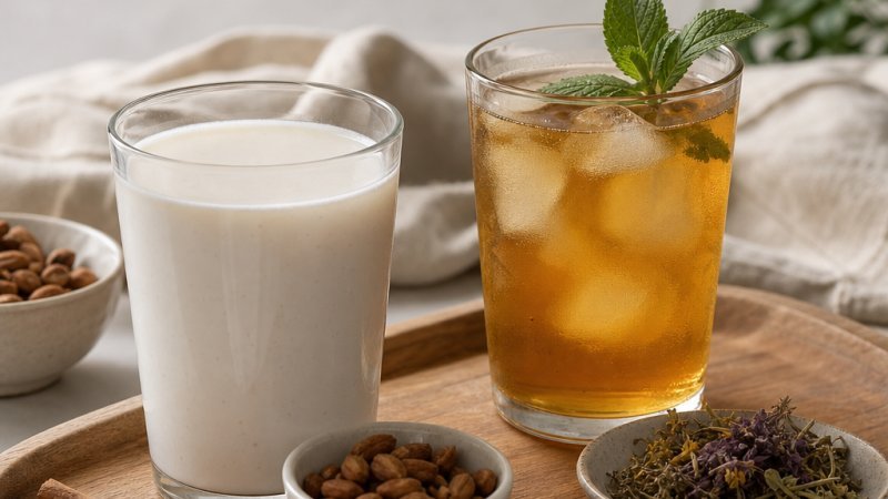 batalla de bebidas naturales horchata versus infusión