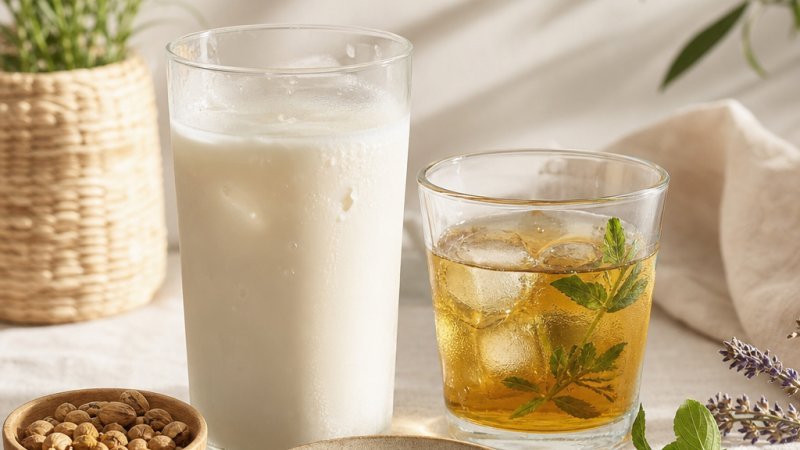 batalla de bebidas naturales horchata versus infusión