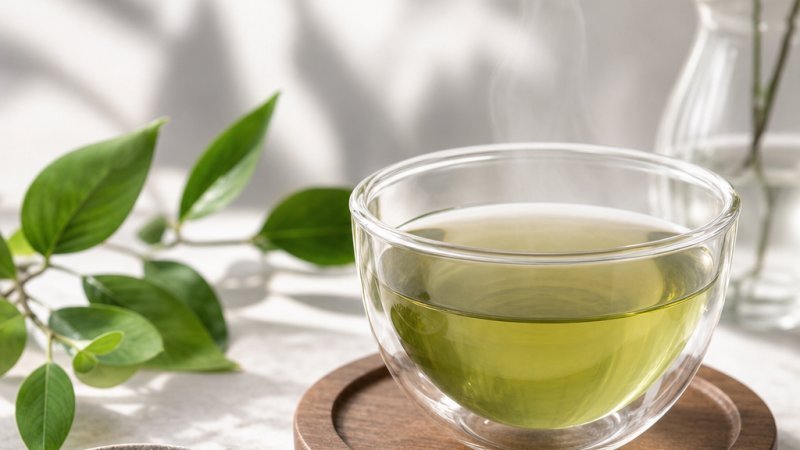 Hojas de té y ciencia de la L-teanina