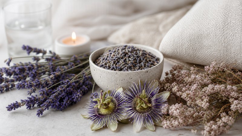 Lavanda, Pasiflora y Valeriana: El Trío que Transforma tus Noches de Calor
