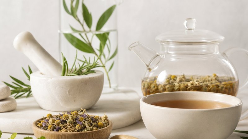 Ritual de mañana con infusión matutina