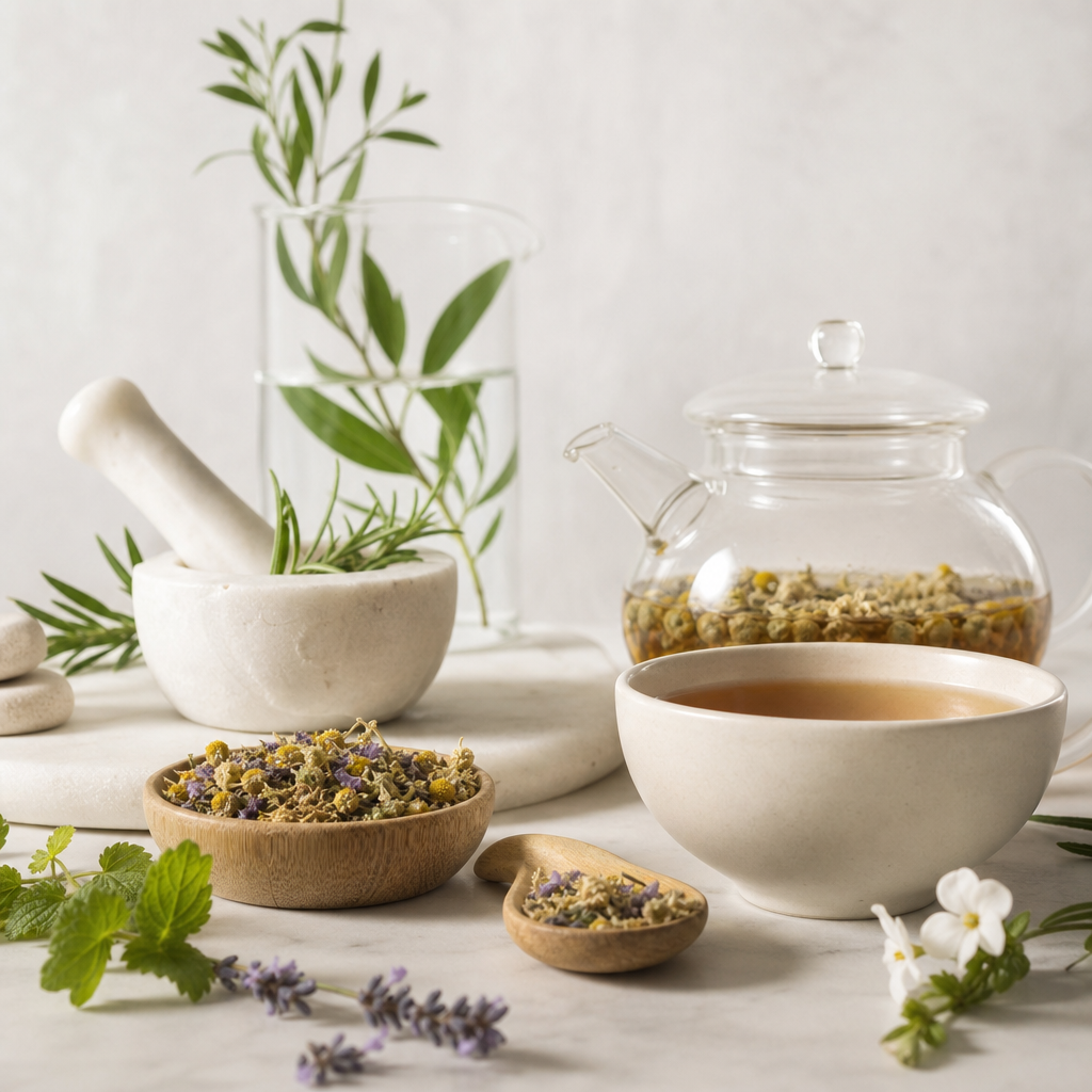 Ritual de mañana con infusión matutina