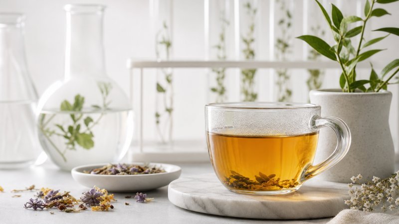 Ritual Slow Tea Saturday con tetera y taza de té humeante