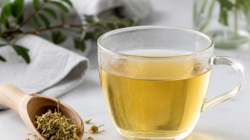 taza de té con infusiones en ayunas