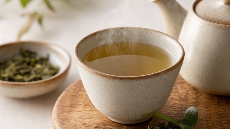 taza de té con infusiones en ayunas