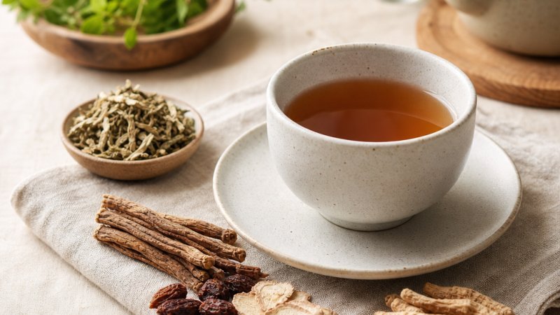 tazas de tés con adaptógenos