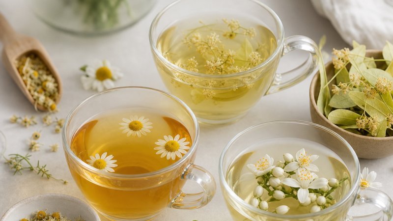 Floral Teas with Purpose: Chamomile, Linden and Orange Blossom for the Heat