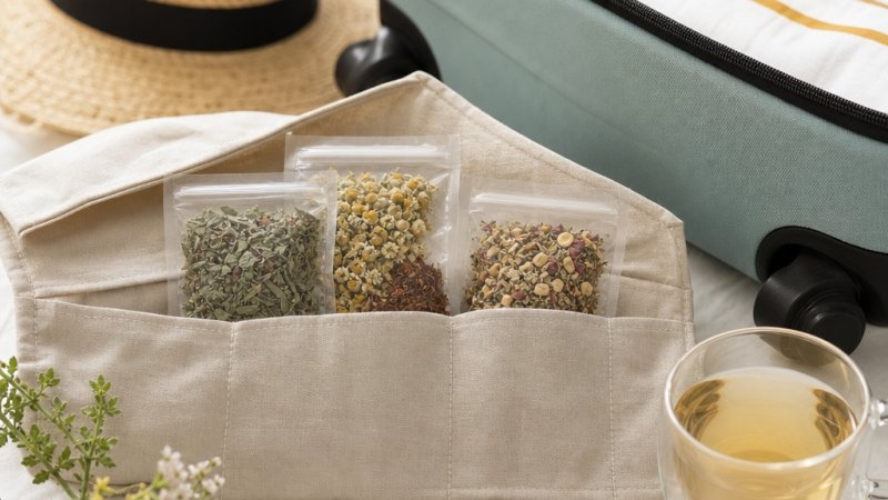 listo kit de infusiones de viaje para el verano