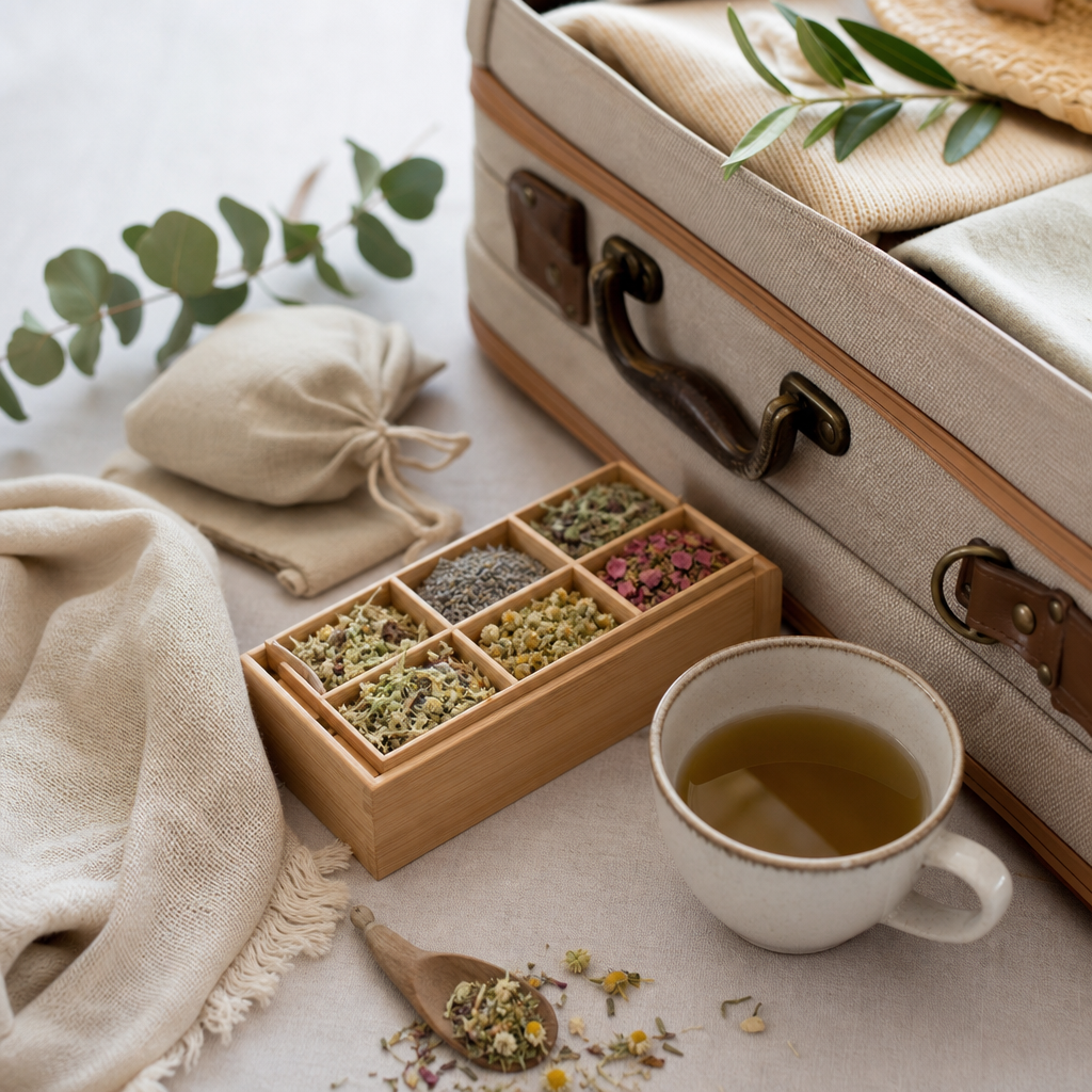 listo kit de infusiones de viaje para el verano