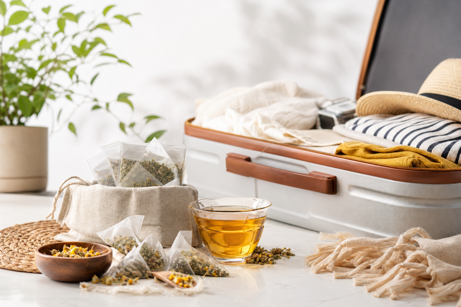 Tu Kit de Infusiones de Viaje: Bienestar en la Maleta este Verano