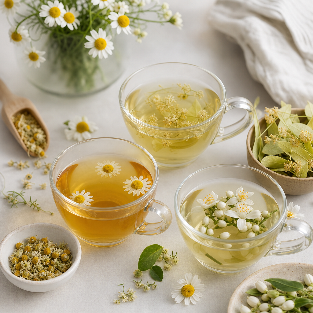 Tés Florales con Propósito: Manzanilla, Tila y Azahar para el Calor