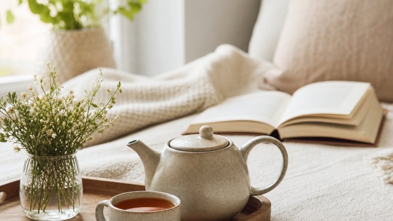 Disfrutando del té centro sábado perfecto
