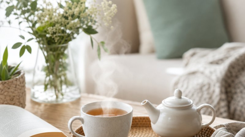 Disfrutando del té centro sábado perfecto