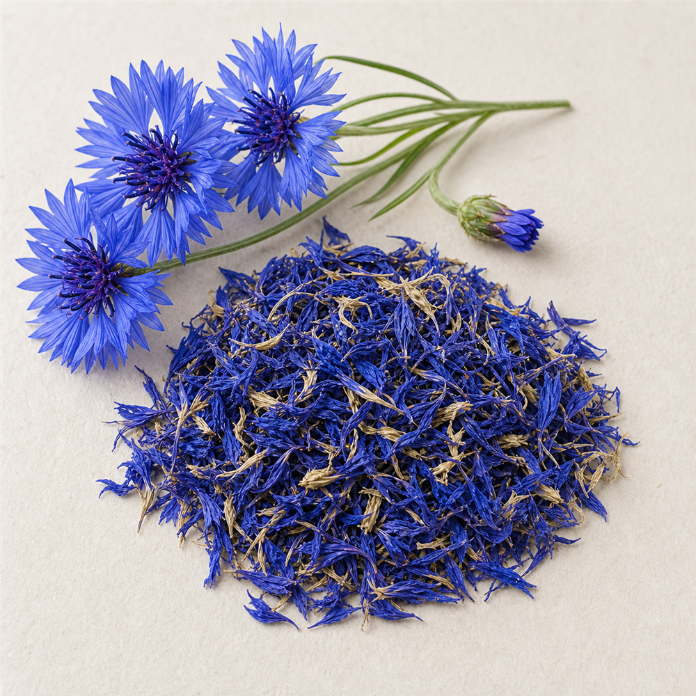 Aciano: La flor azul de los campos de cereal.