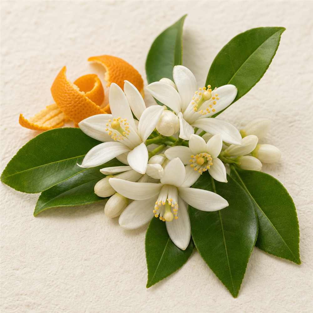 Flor de Azahar: La flor del naranjo amargo, delicada y aromatica.