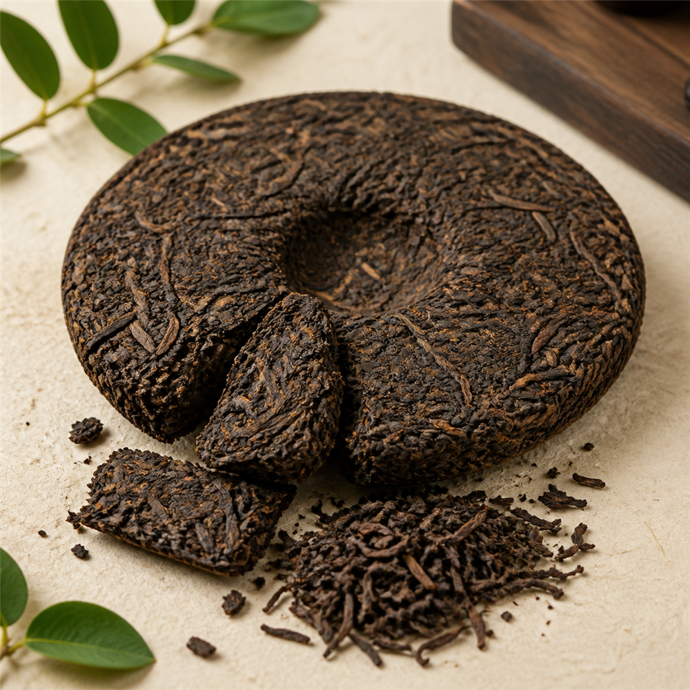 Té Pu-Erh: Té chino post-fermentado y prensado en tortas que se añeja durante meses o años.
