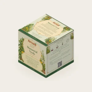Manantial Verde · Caja 12 pirámides · vista frontal